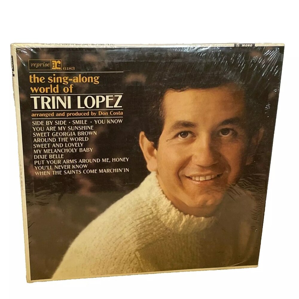 Trini Lopez The Sing-Along World Of Trini Lopez (Vinyl, 1965) Reprise R 6183 VG